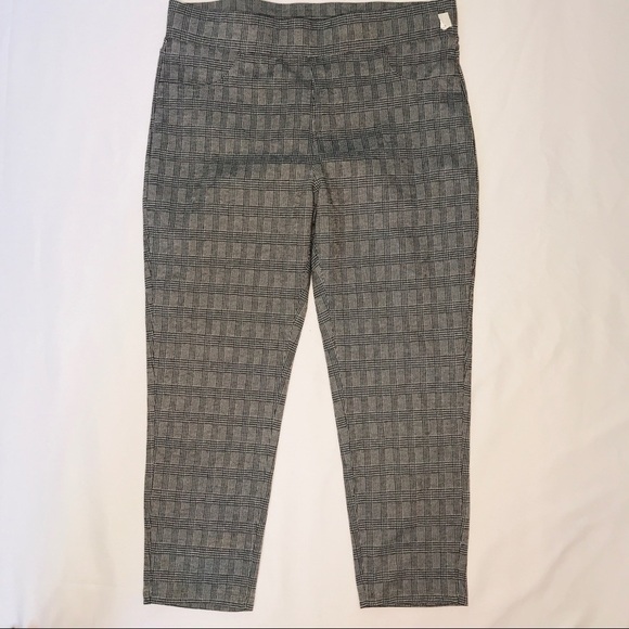 Tahari Mini Glen Plaid Jegging pants Size Large - Picture 2 of 11